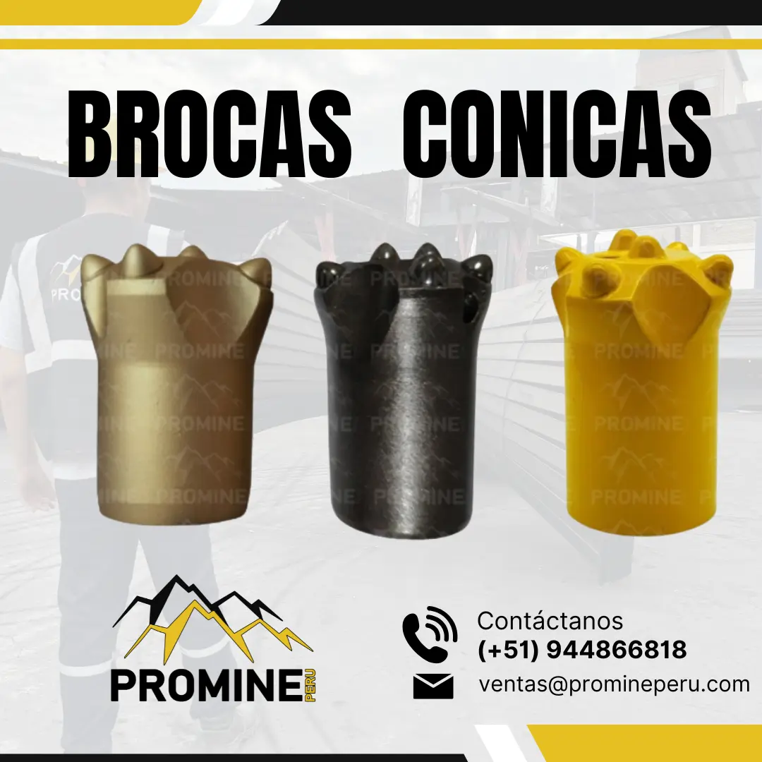 BROCA CONICA HERRAMIENTA DE PERFORACION EN MINA 