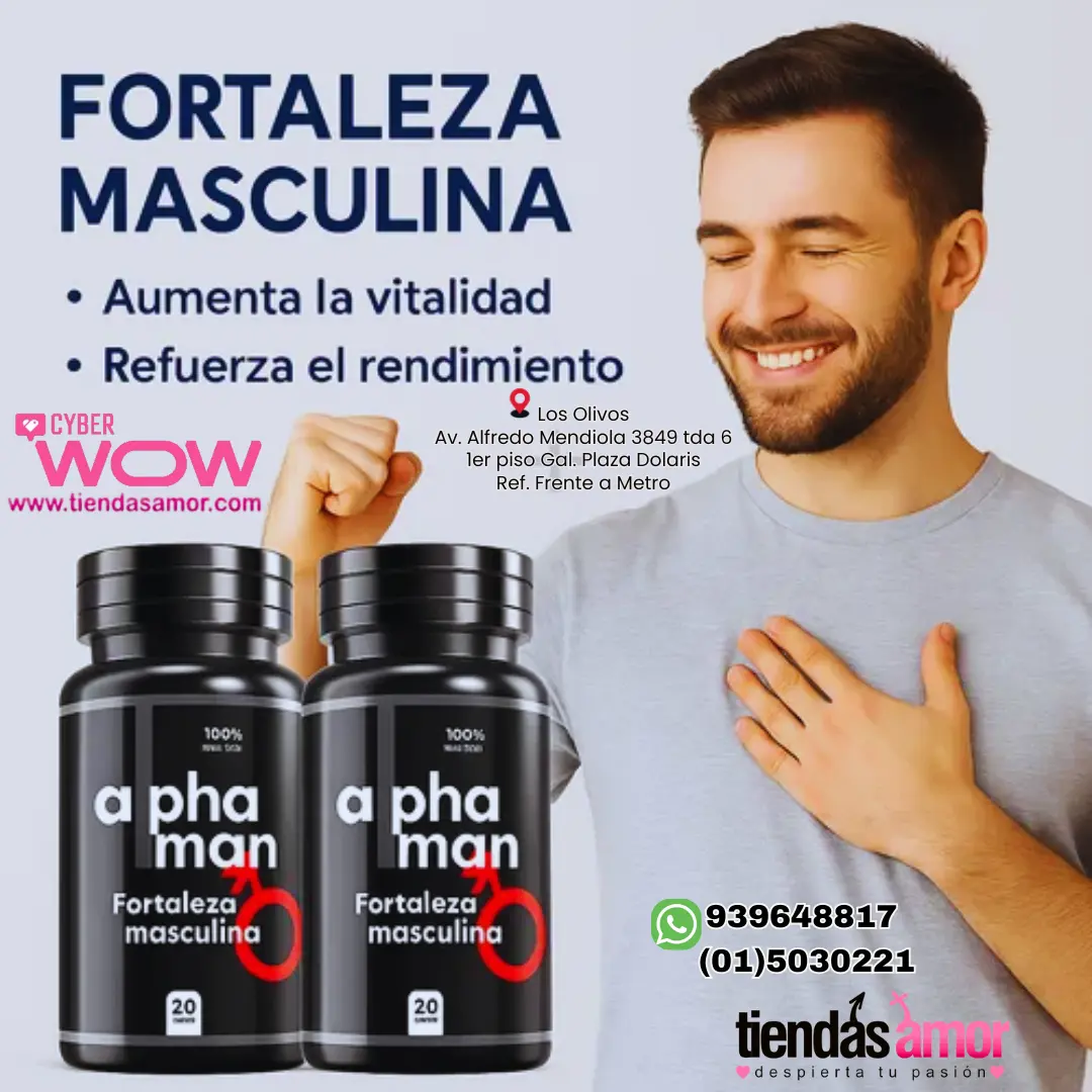 Alphaman Potenciador 100 Natural Efectivo 