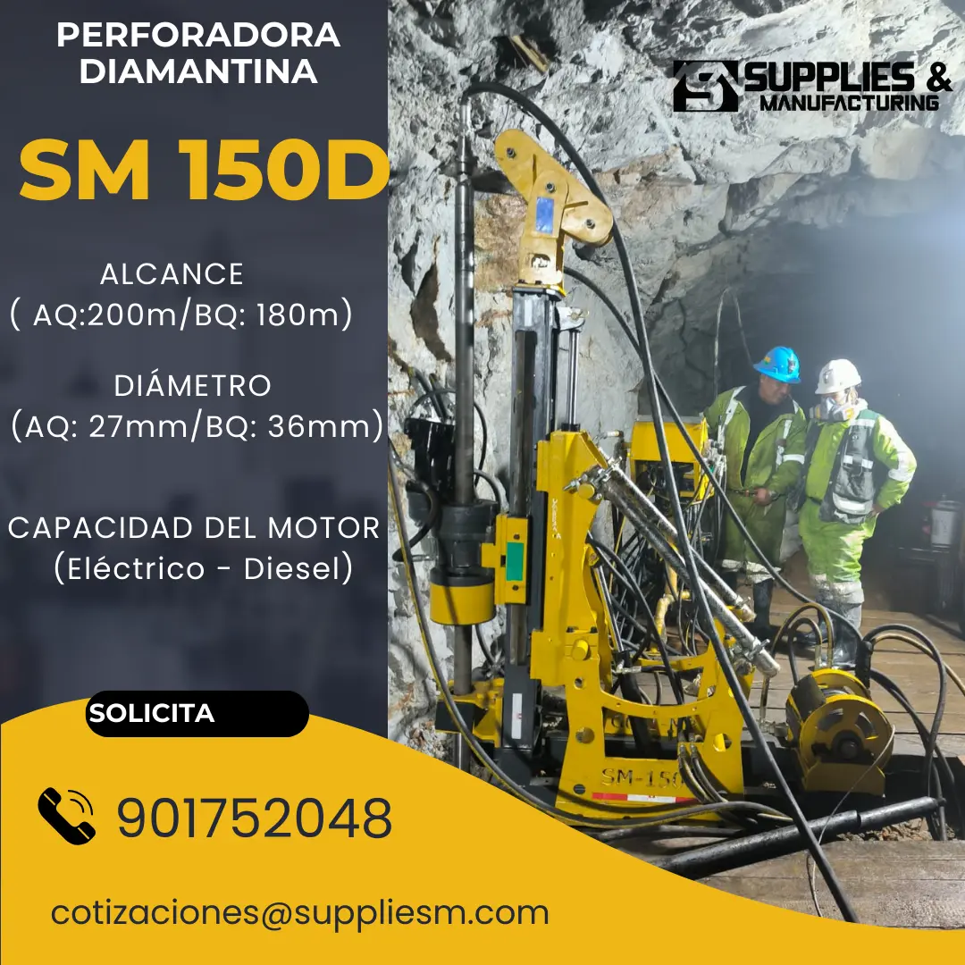 EQUIPO DIAMANTINA HIDRAULICA SM 150D