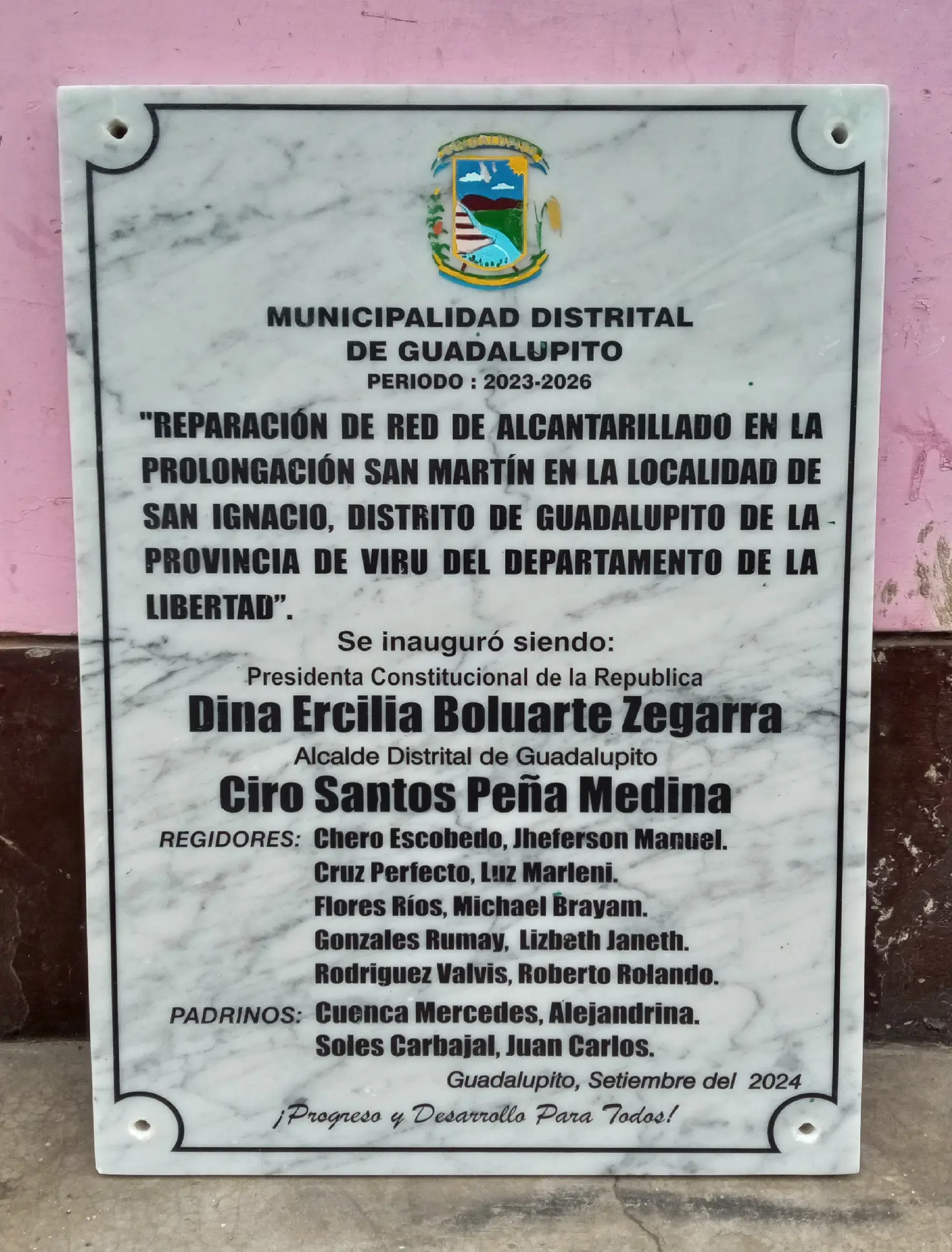 PLACAS RECORDATORIAS DE MARMOL 40X60CM AQUI JPINO