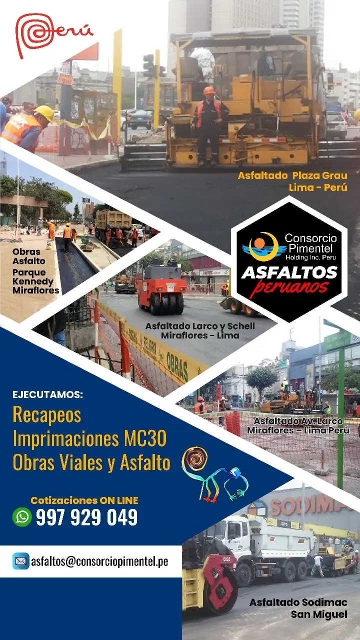 Precio x m2 colocación Asfalto en caliente RC 250 Imprimacio