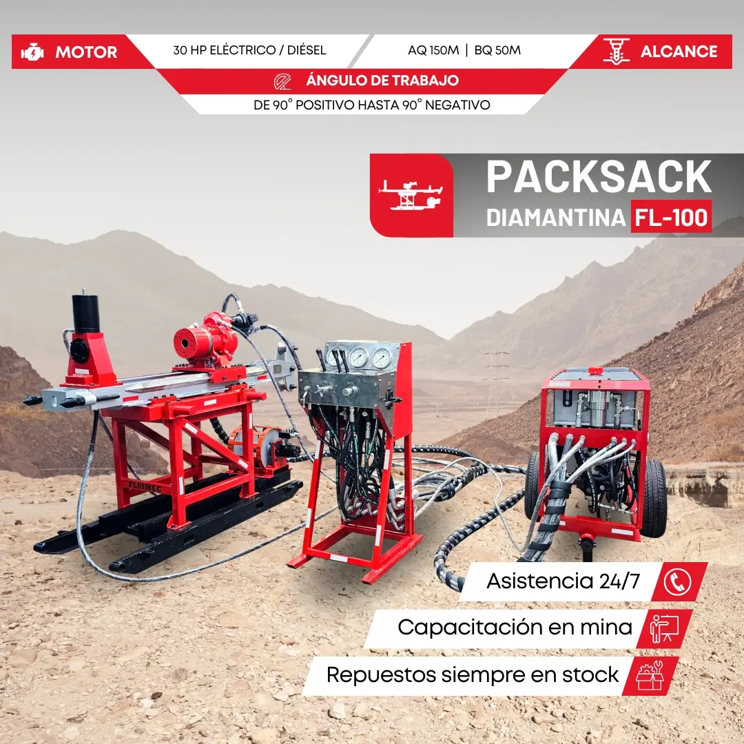 PACKSACK DIAMANTINA FL100 equipo para mineria 