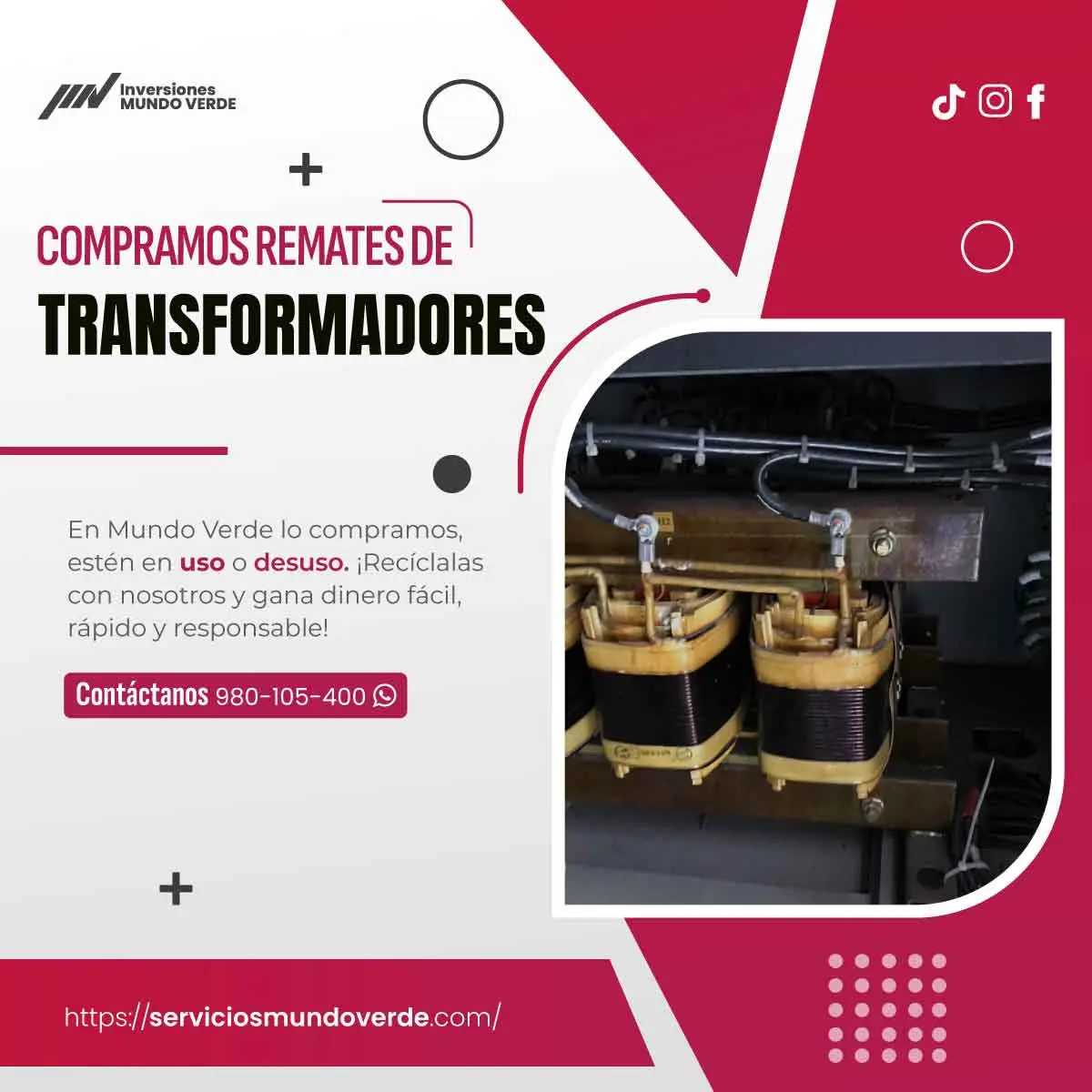 COMPRAMOS TRANSFORMADORES 