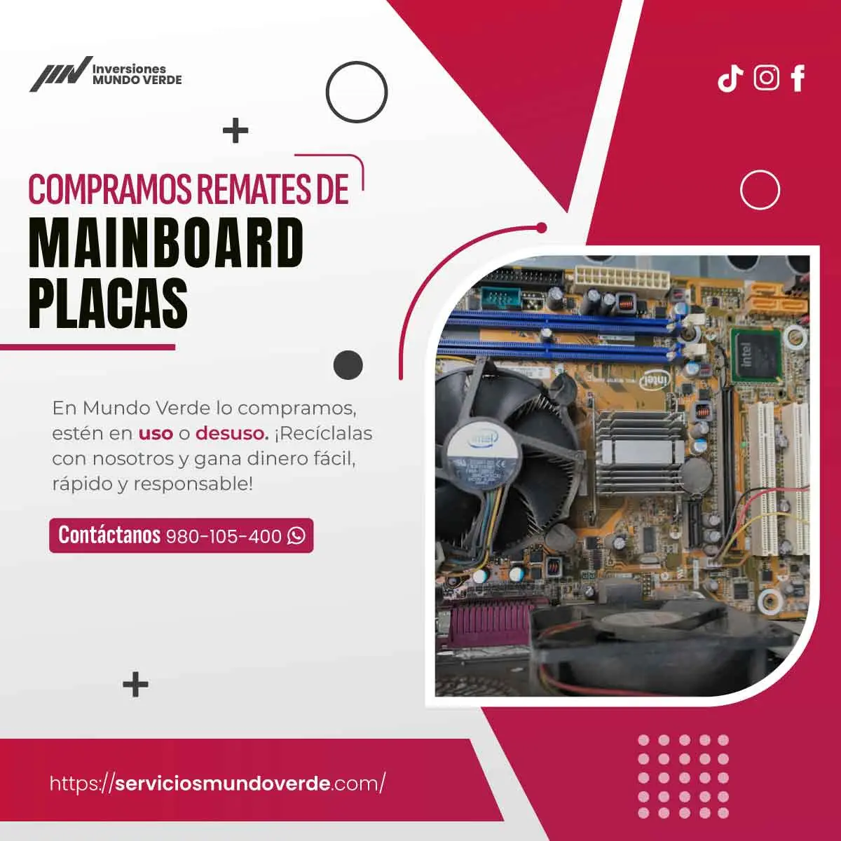 COMPRAMOS PLACAS MAINBOARD 