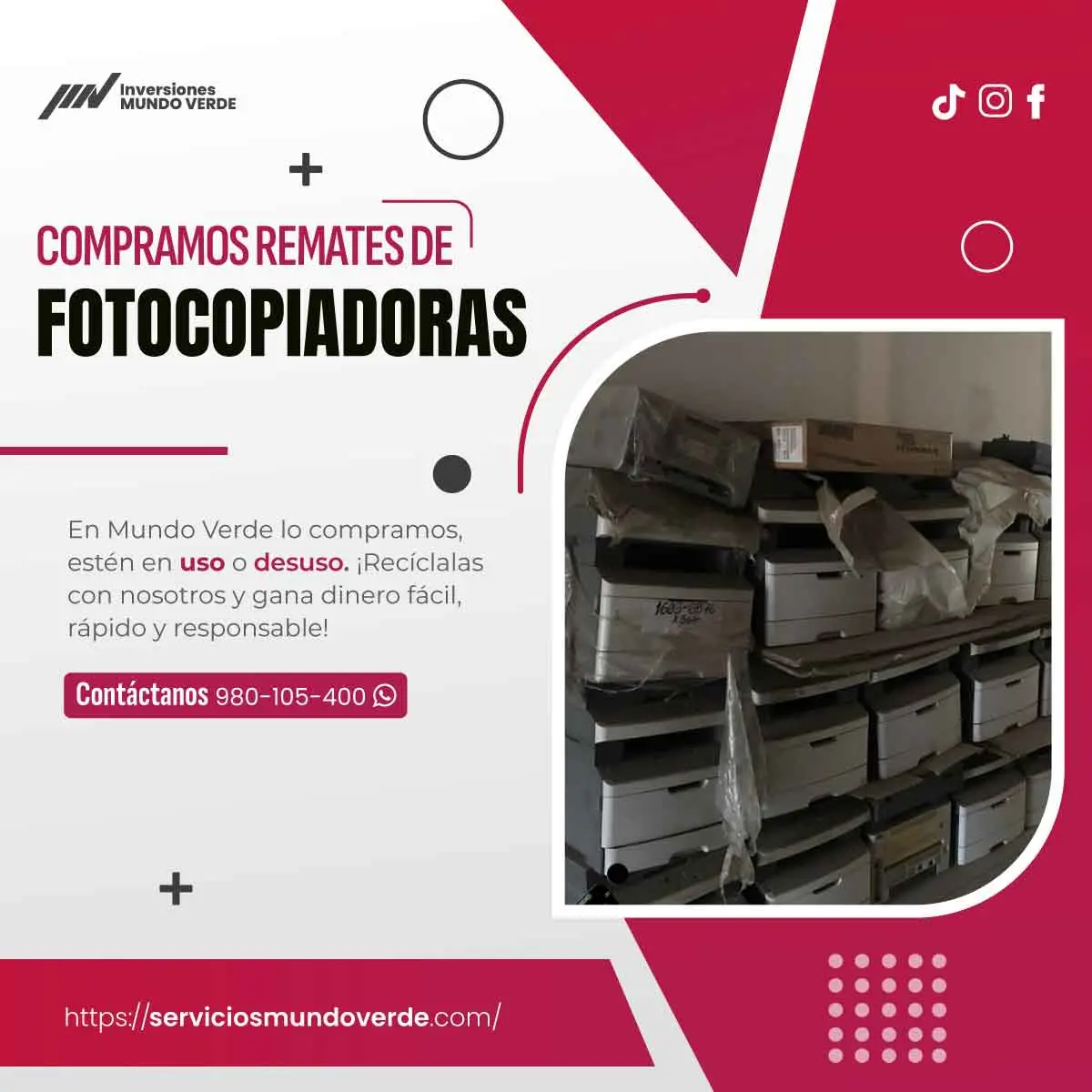 COMPRAMOS FOTOCOPIADORAS