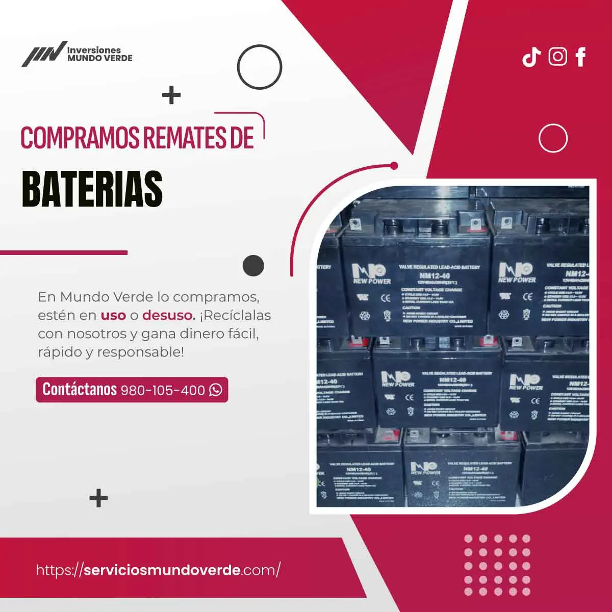 COMPRAMOS BATERIAS 