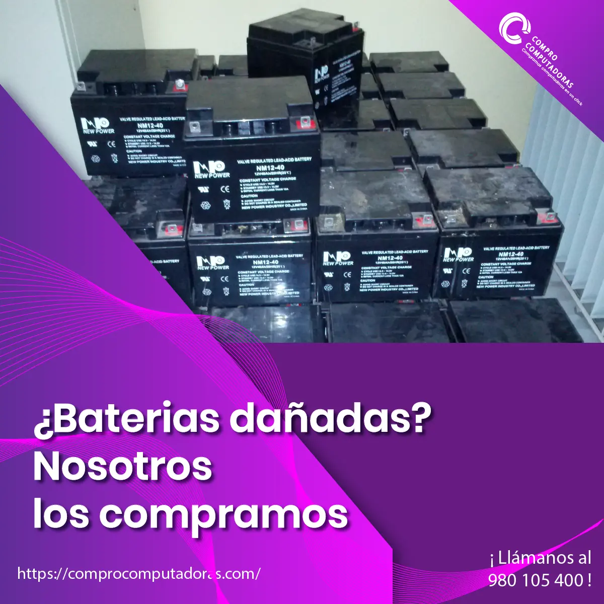 Compramos computadoras malogradas