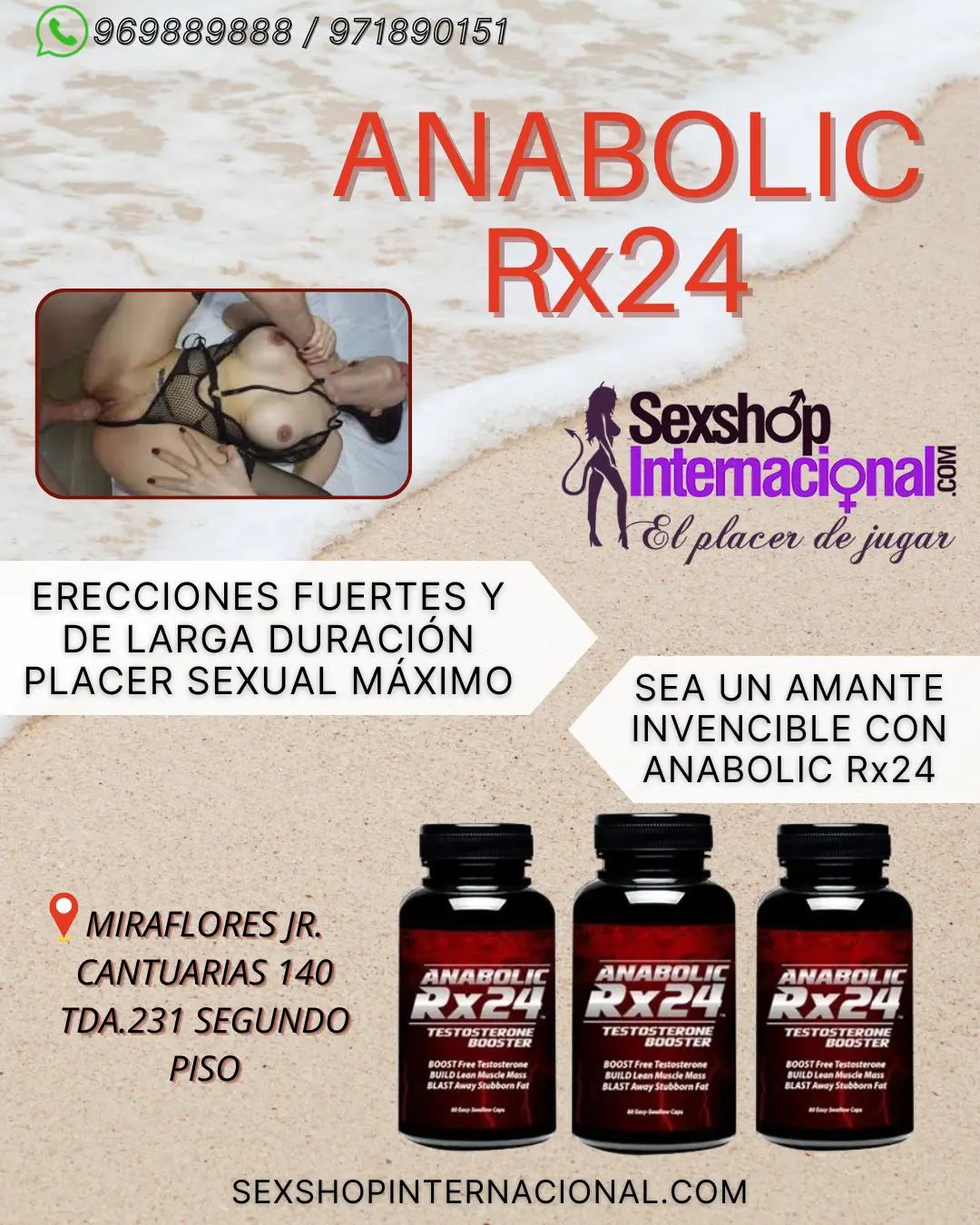 ANABOLIC RX24 AMERICANO POTENCIA TUS ERECCIONES- MIRAFLORES