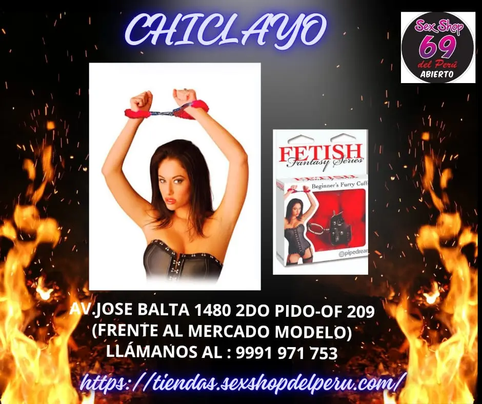 FETISH FURRY CUFFS ROJO