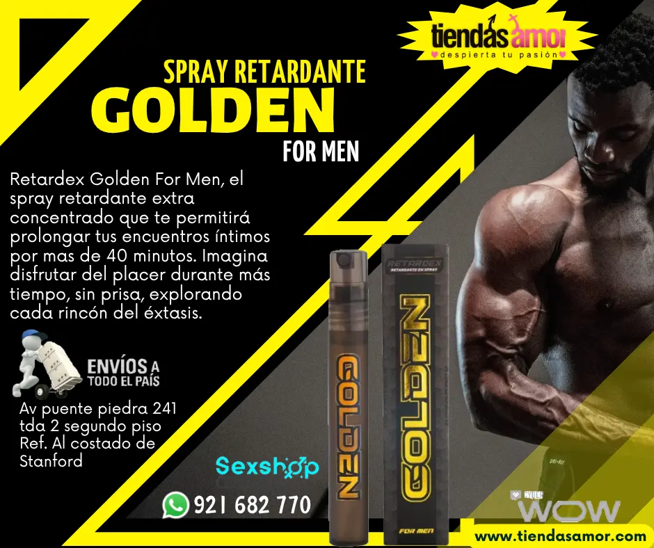  Golden For Men Retardante Prolongador íntimos por mas 