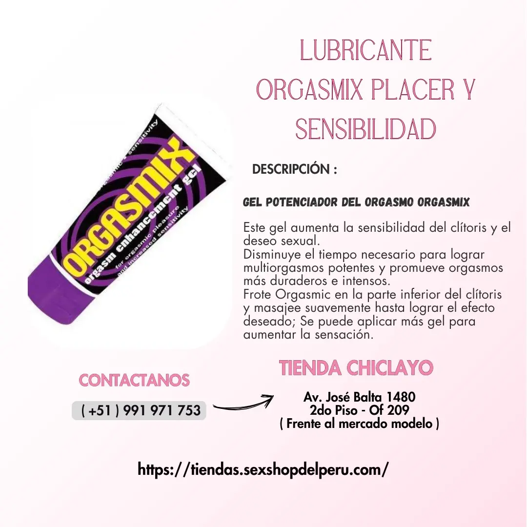  A-LUBRICANTE ORGASMIX PLACER Y SENSIBILIDAD A-LUBRICANTE