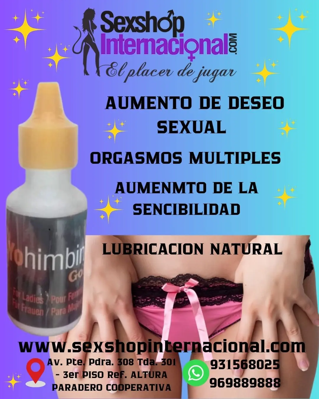 YOHIMBINA GOLD - AUMENTO DEL APETITO SEXUAL