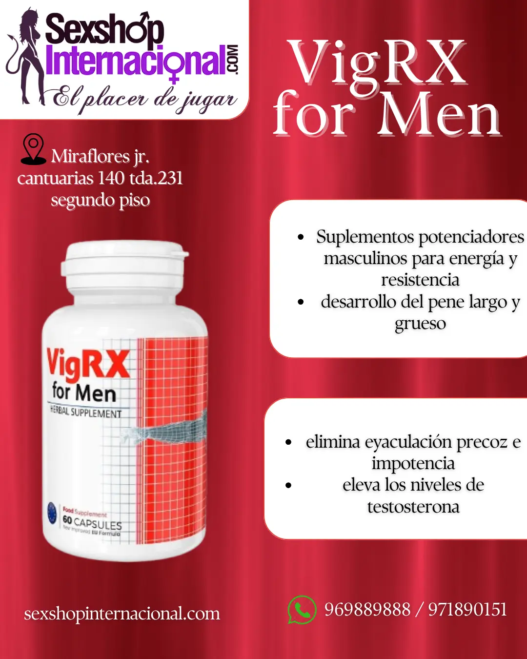 VIGRX SUPLEMENTO PARA AUMENTAR EL TAMAÑO DE TU PENE- SEXSHOP