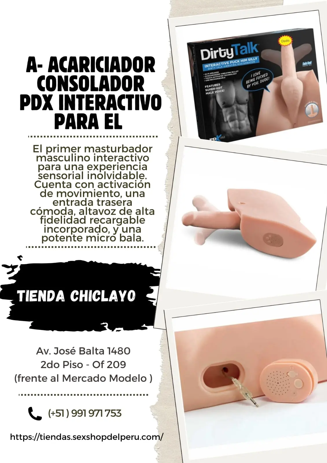 A- ACARICIADOR CONSOLADOR PDX INTERACTIVO PARA EL