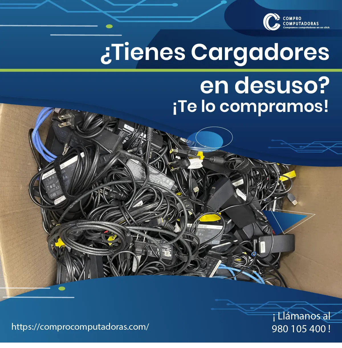 Recibimos computadoras obsoletas y pagamos bien