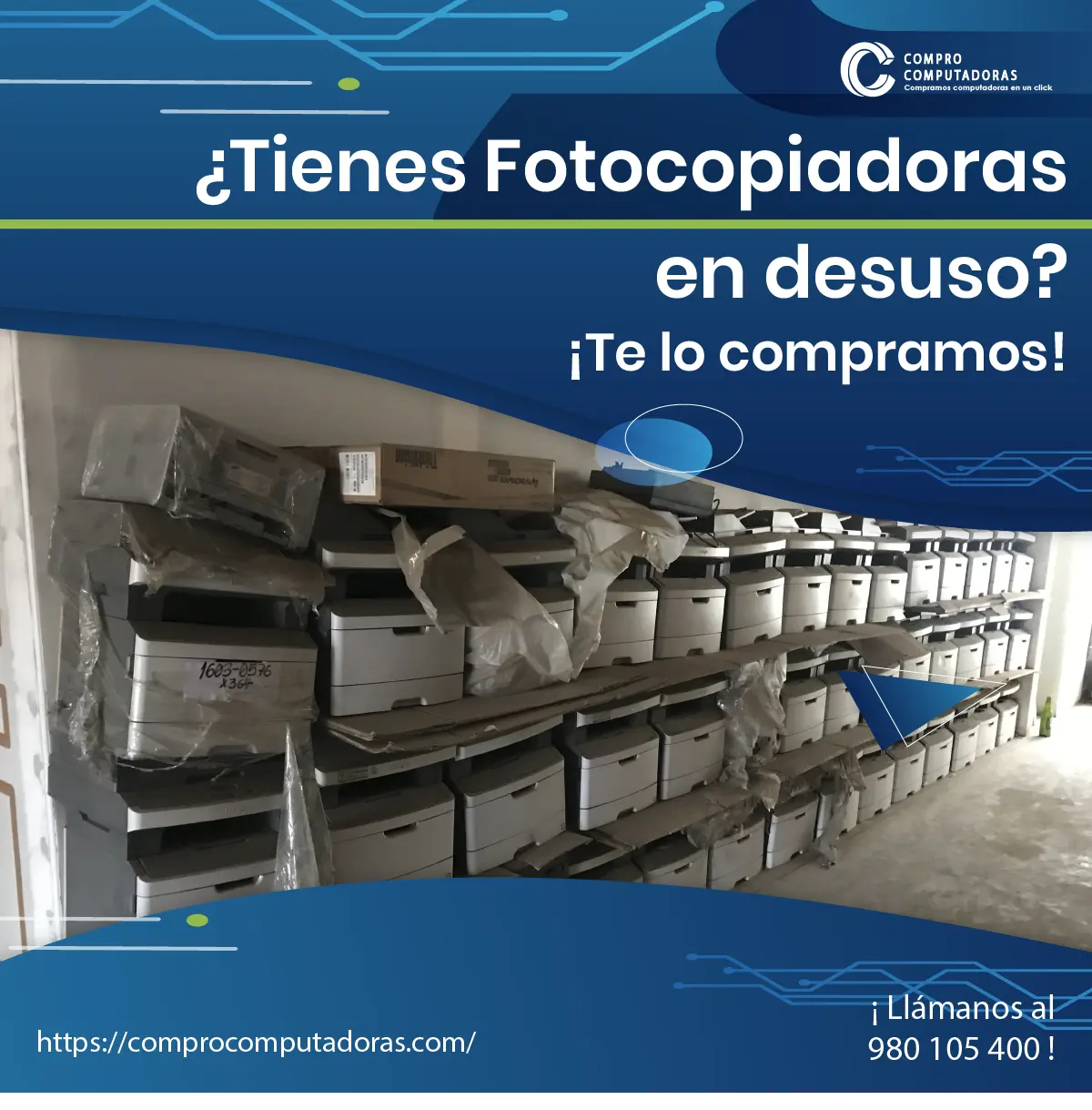 Vendemos tecnología reciclamos responsabilidad