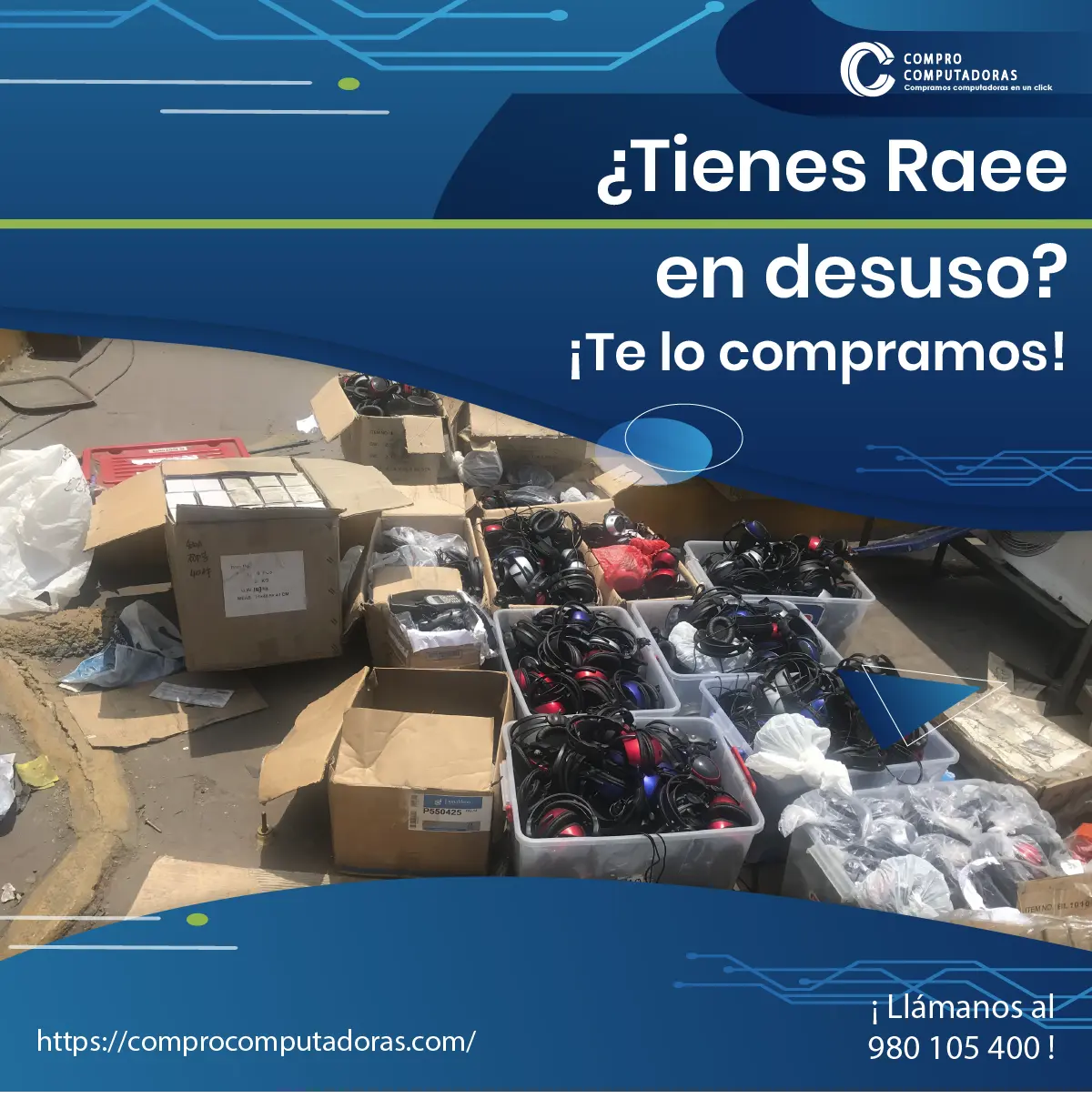 Empresa RAEE compra computadoras usadas