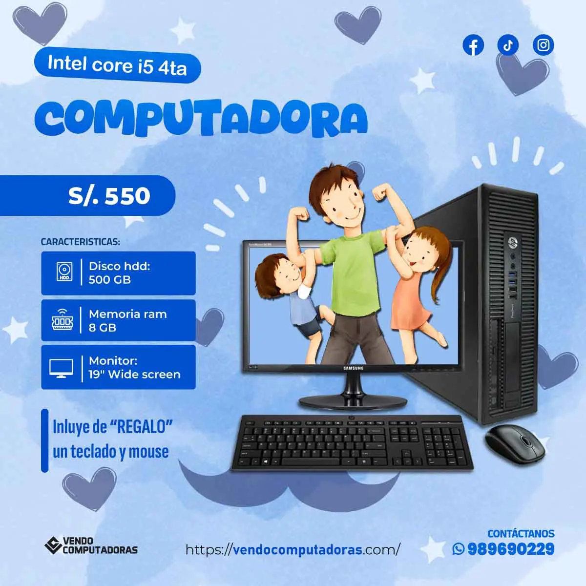 Papá productivo con esta PC Intel