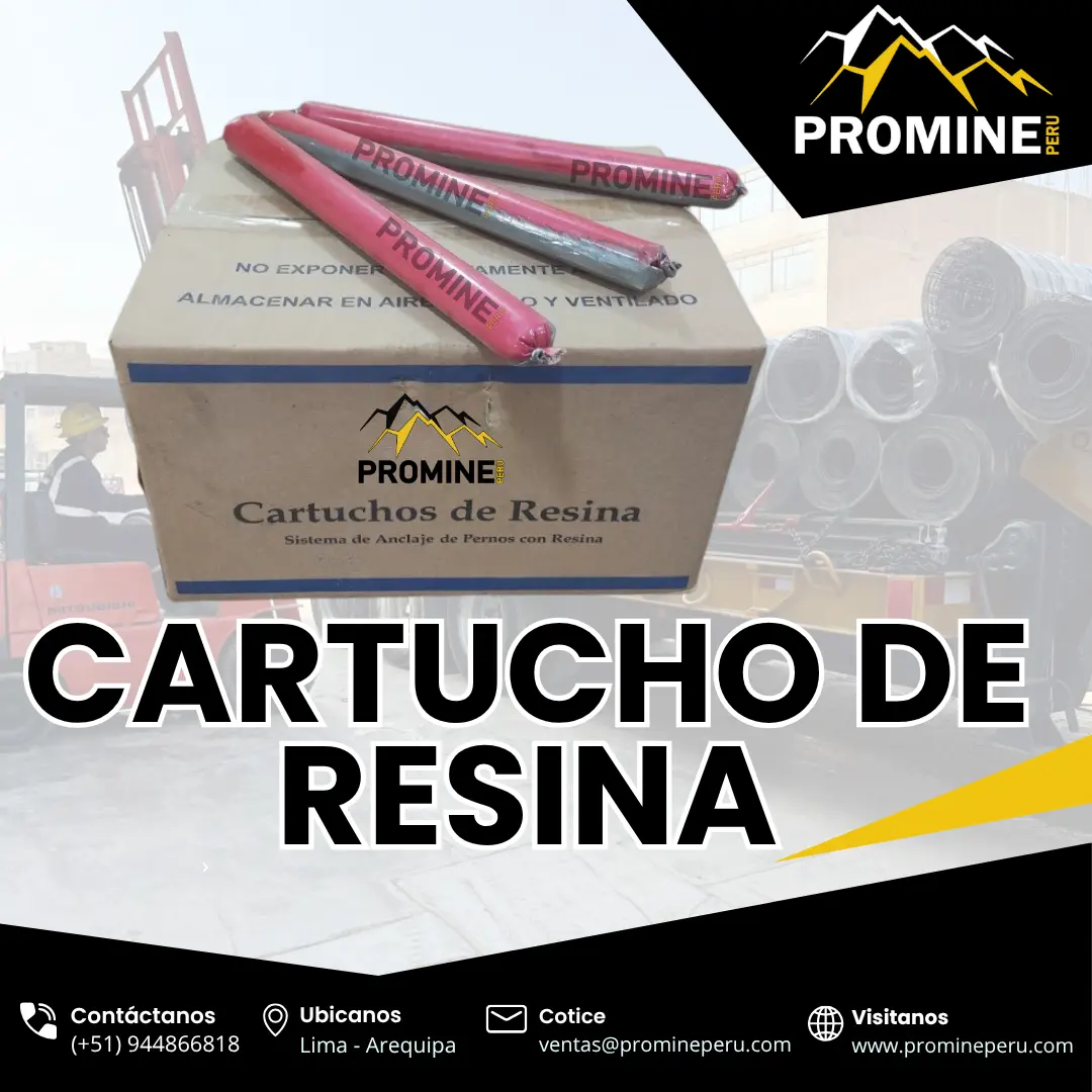 CARTUCHO DE RESINA DE REACCIÓN RÁPIDA PROMINE Anclaje