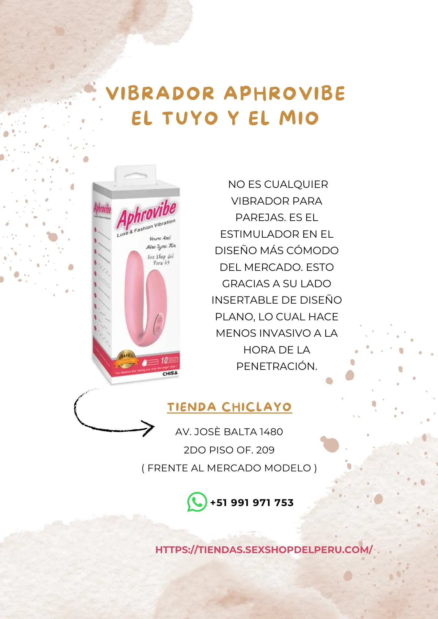  Vibrador Aphrovibe el tuyo y el mío