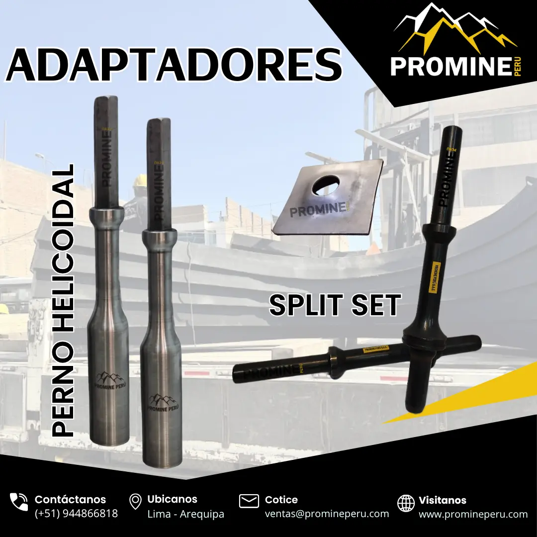 ADAPTADOR DE SPLIT SET Y PERNO HELICOIDAL COMPLEMENTO PAR