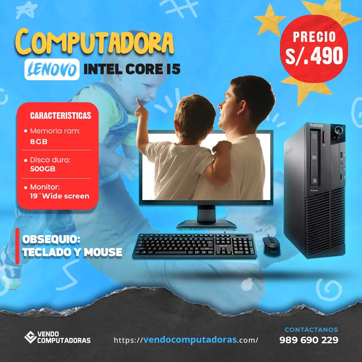  Sorprende a papá con esta super PC Lenovo Core i5 