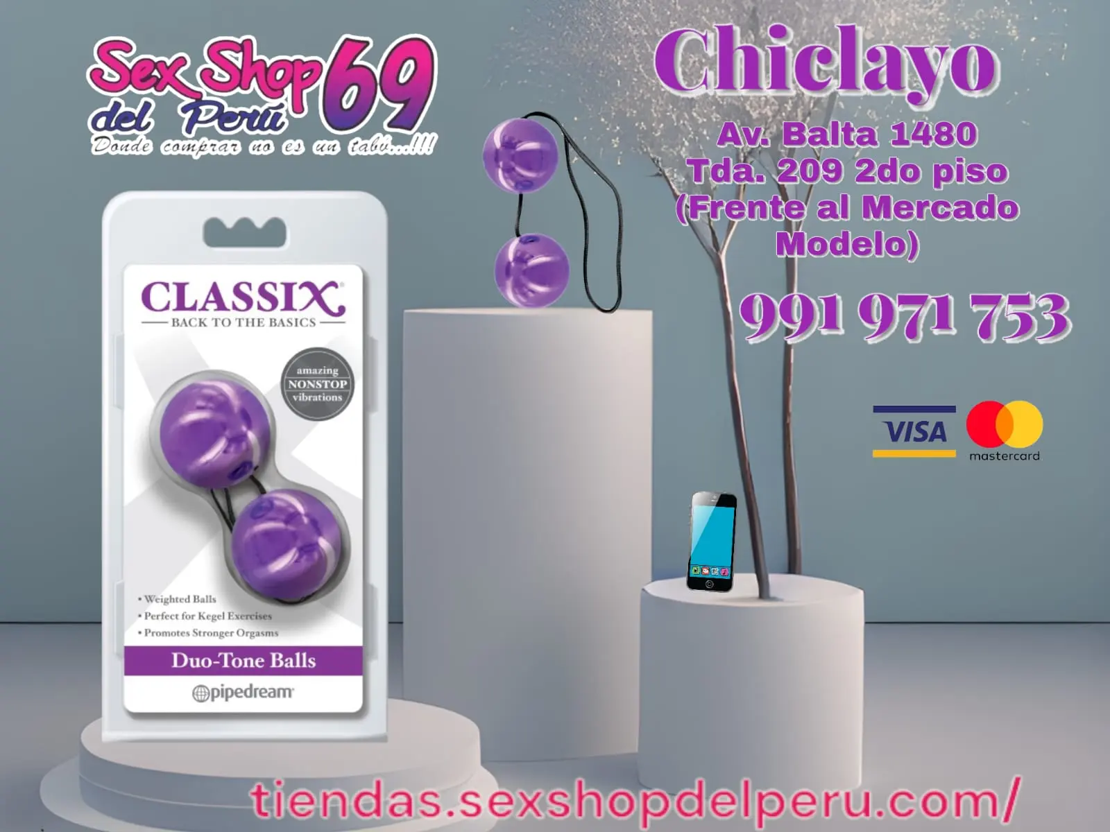 BOLAS CHINAS CLASSICO DUO-TONO VIOLETA