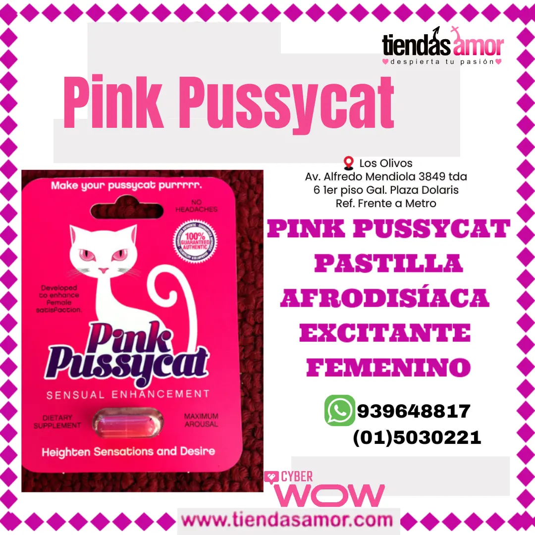 PINK PUSSYCAT ESTIMULANTE FEMENINO MEJOR RENDIMIENTO