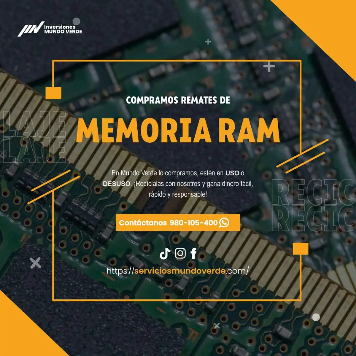 COMPRAMOS MEMORIAS RAM 