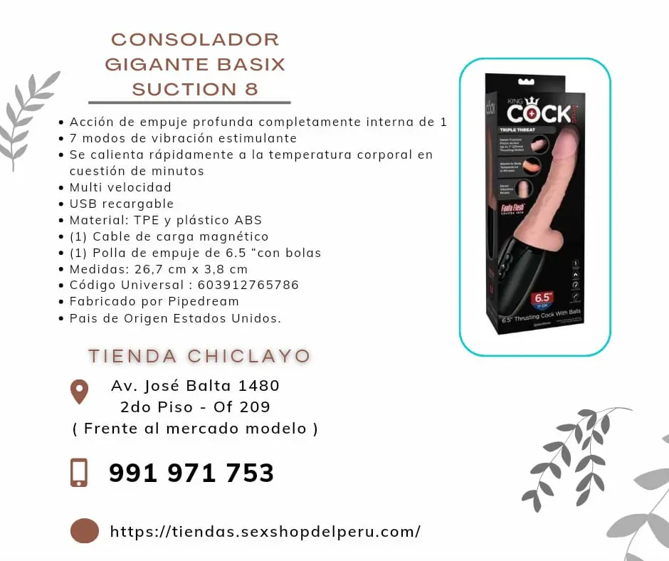  KING COCK PLUS 6.5 GALLO EMPUJADOR