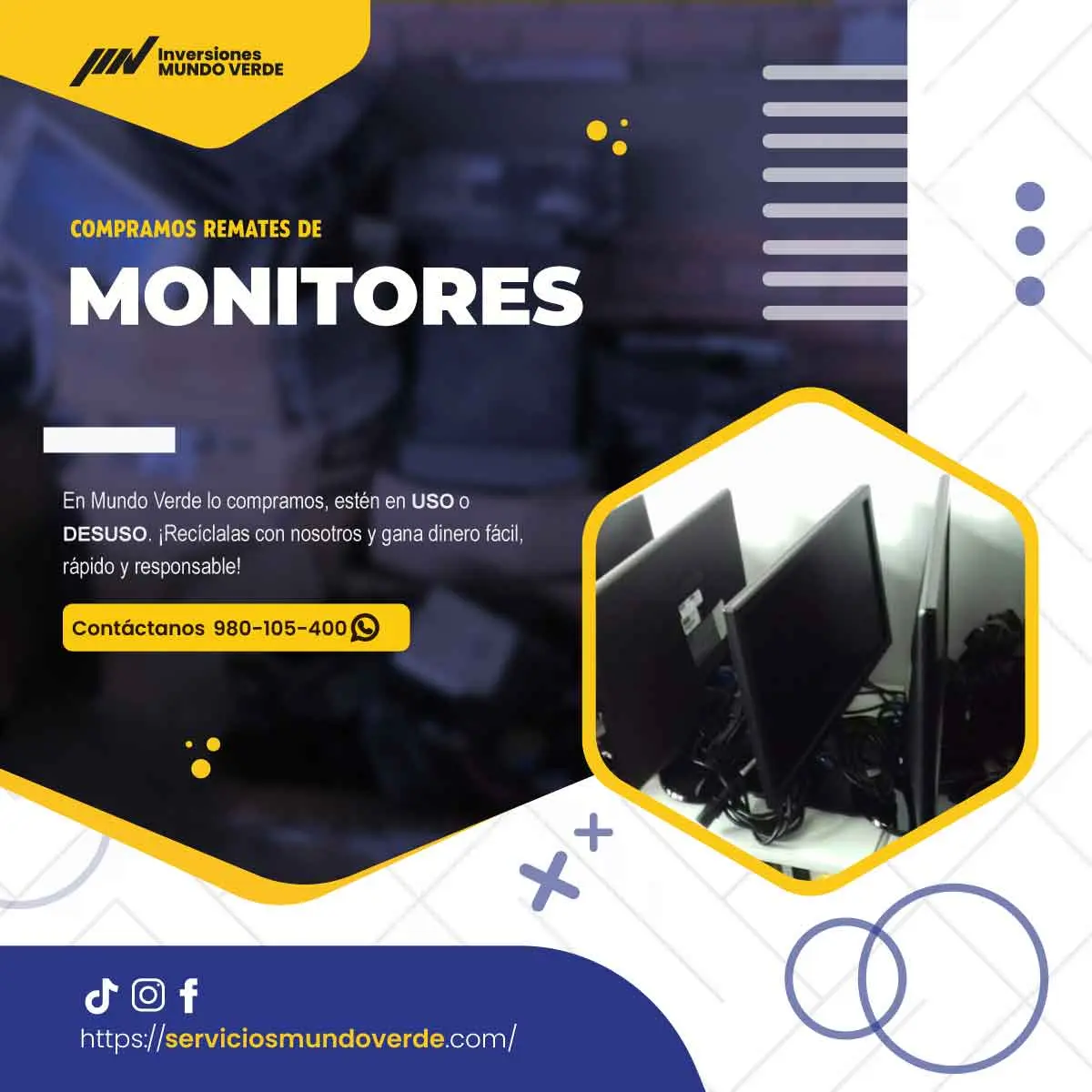  Equipos viejos Servicio Mundo Verde los recoge