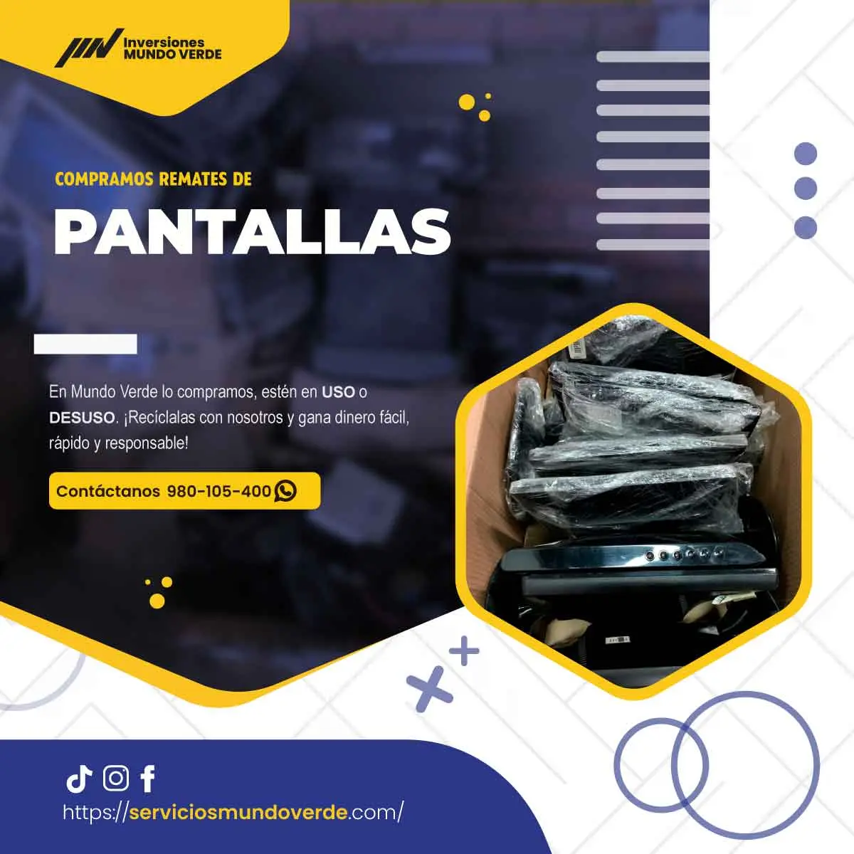  Equipos viejos Servicio Mundo Verde los recoge