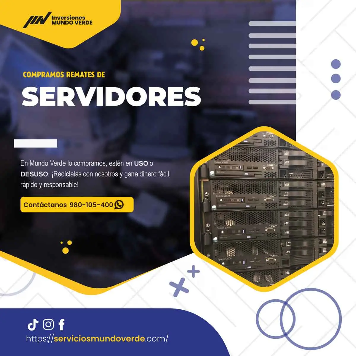  Equipos viejos Servicio Mundo Verde los recoge