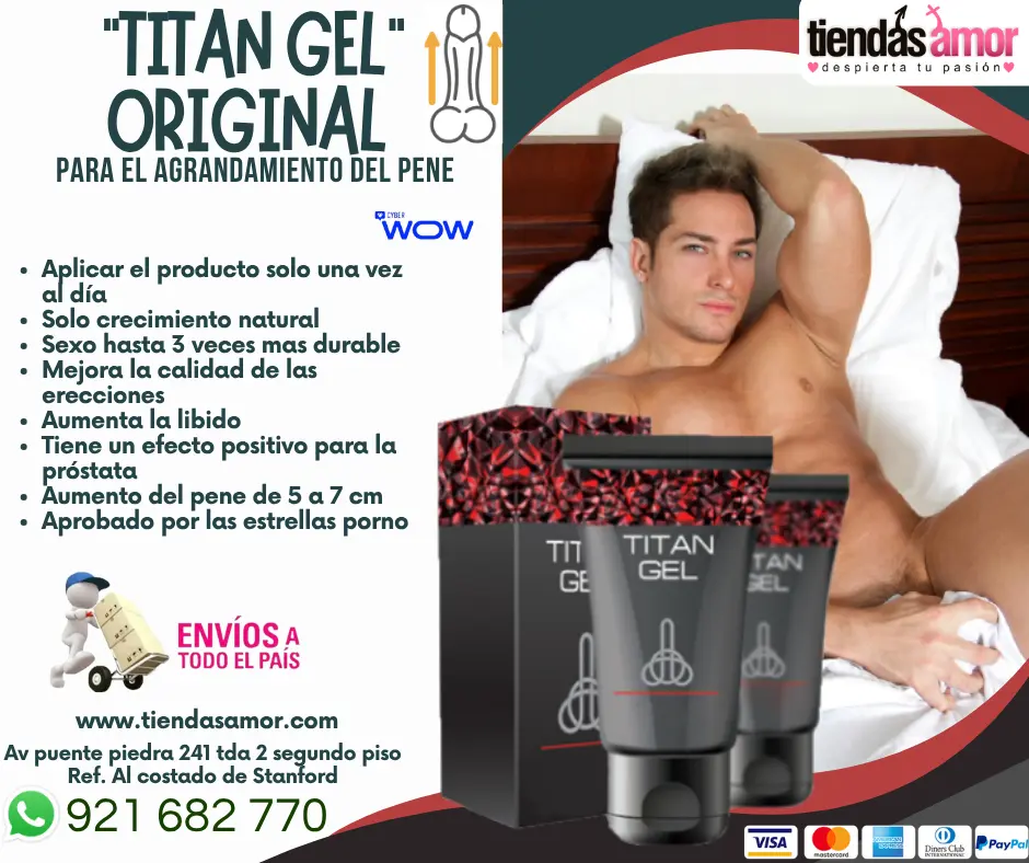 Titan Gel original para el agrandamiento del pene Aumenta 