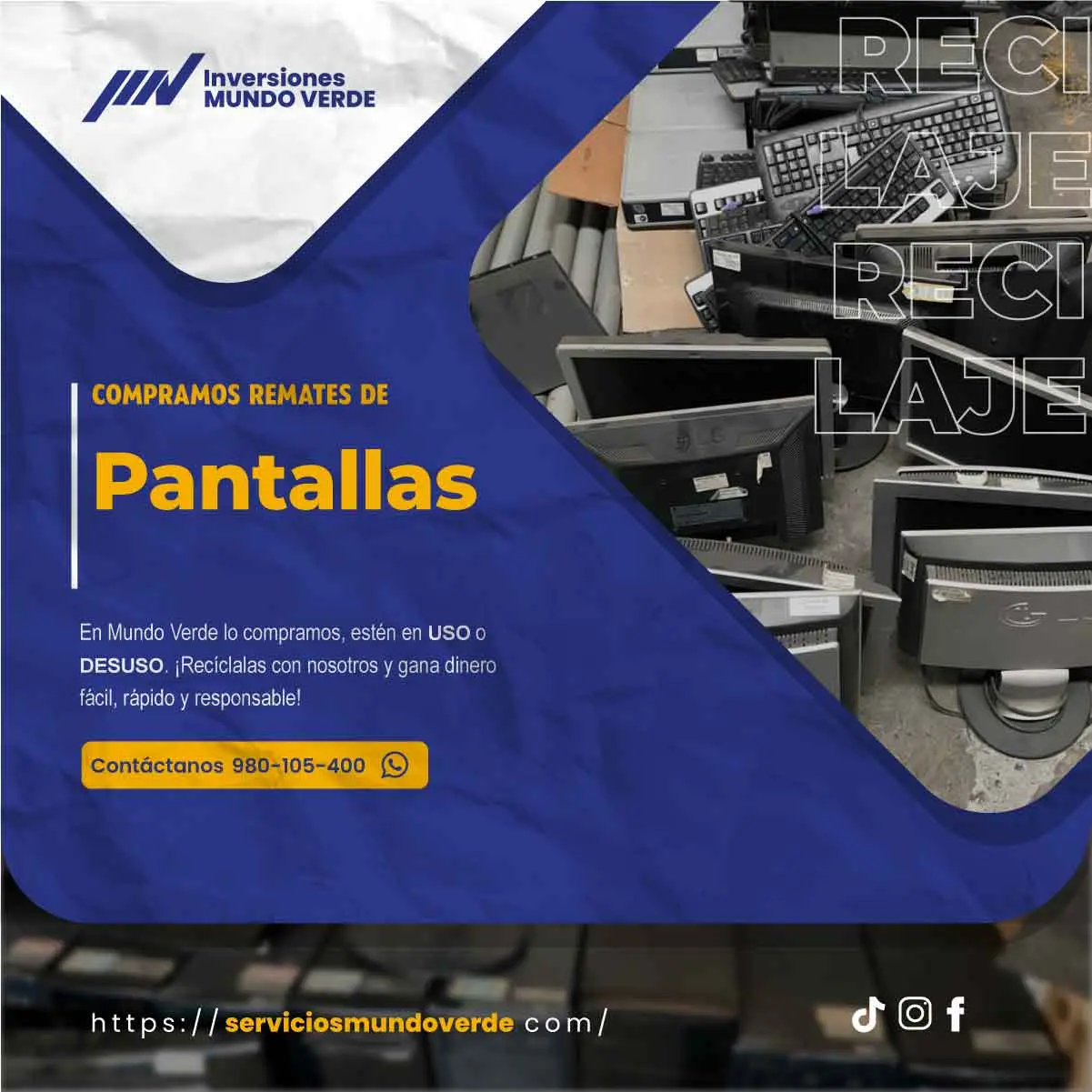 No lo acumules recíclalo con nosotros