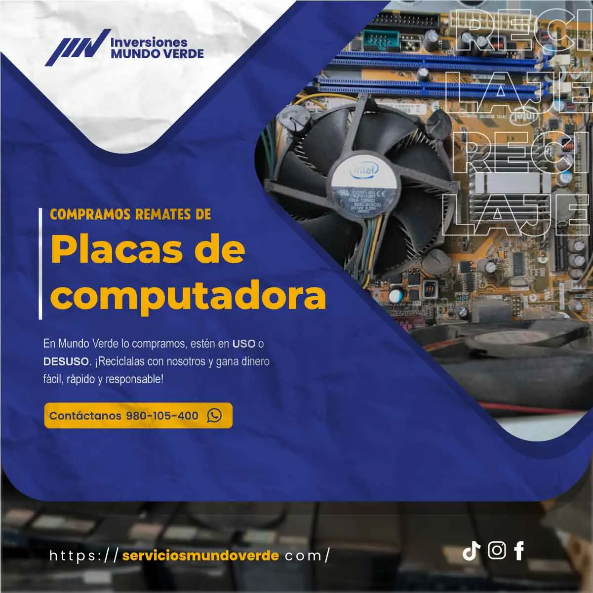 No lo acumules recíclalo con nosotros