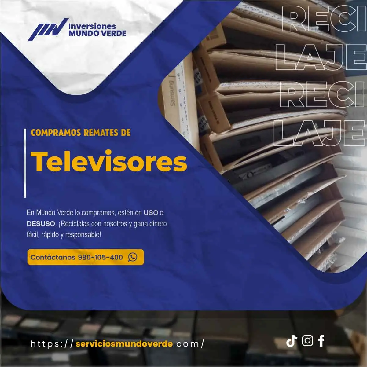 No lo acumules recíclalo con nosotros