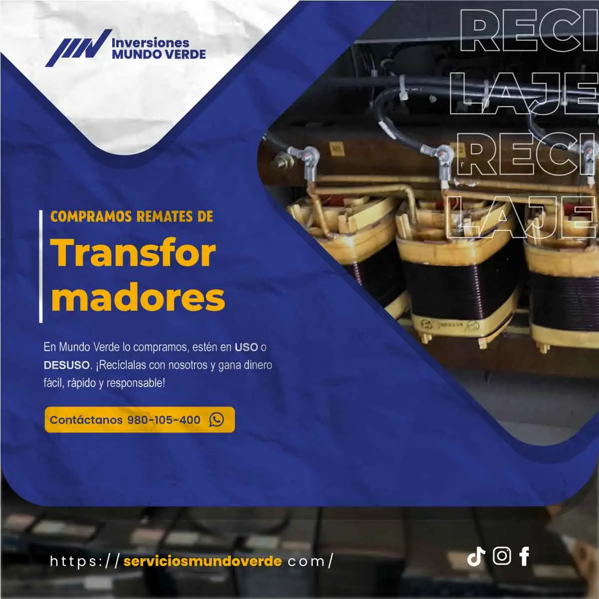 No lo acumules recíclalo con nosotros