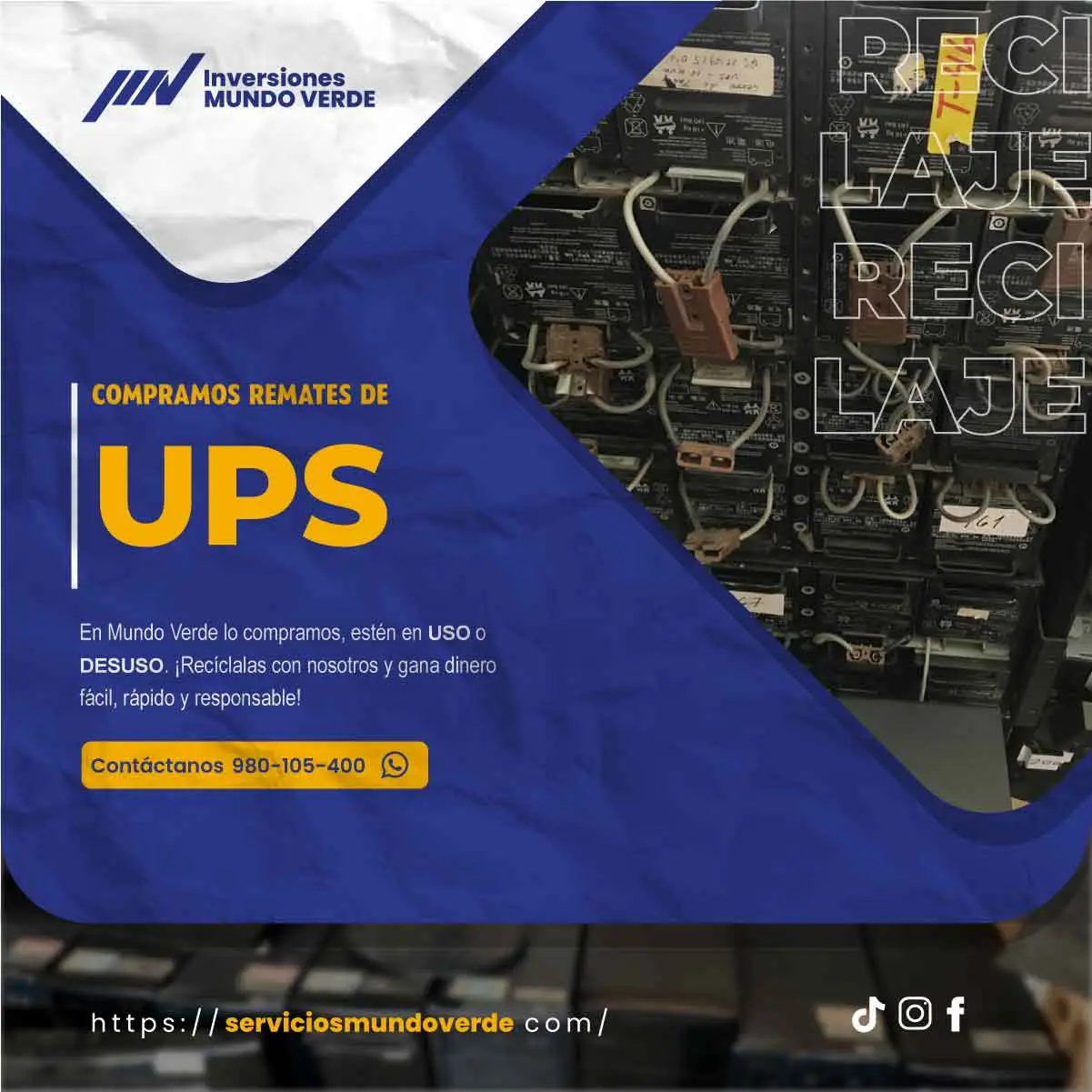 No lo acumules recíclalo con nosotros