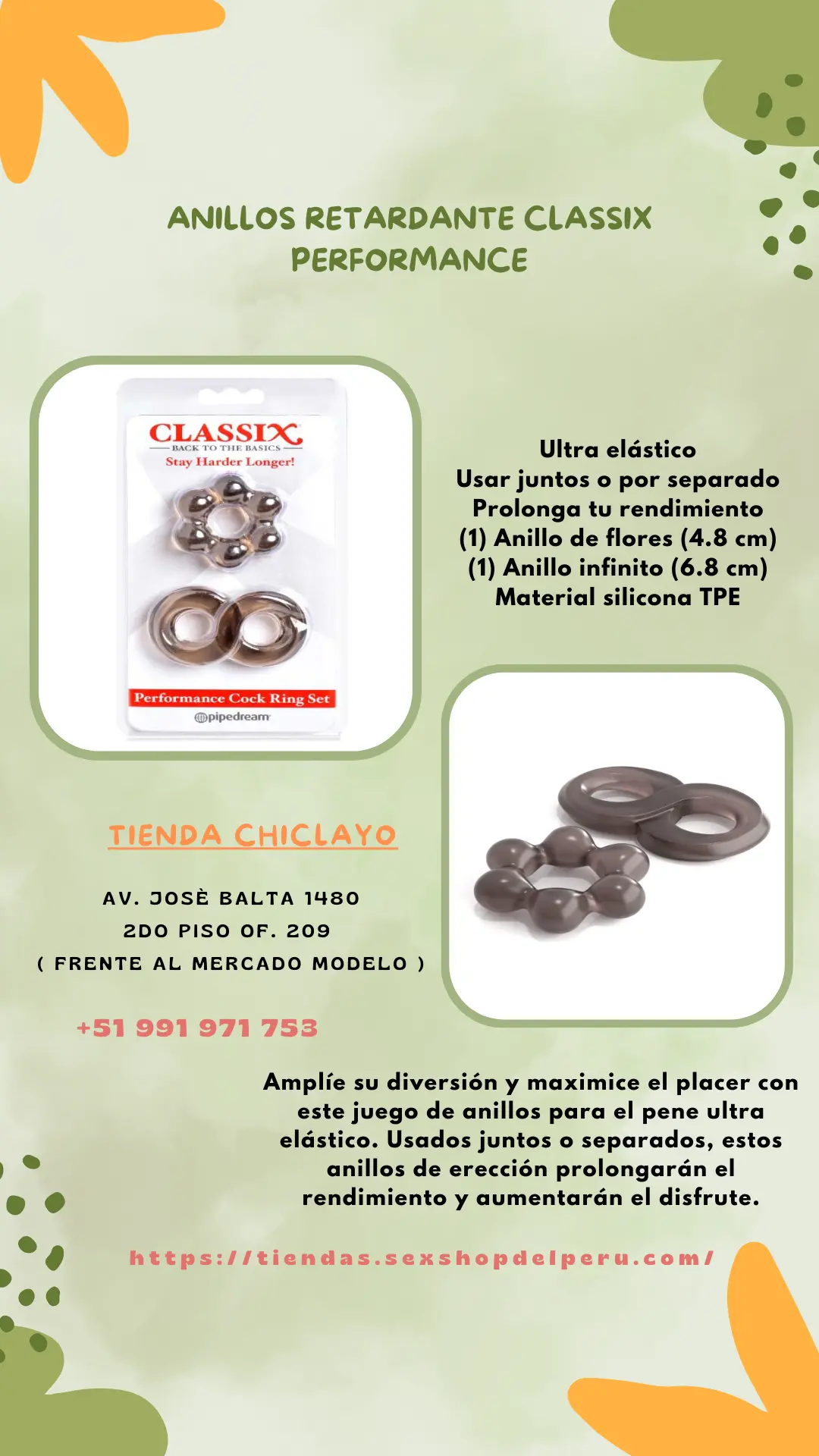 ANILLOS RETARDANTE CLASSIX PERFORMANCE