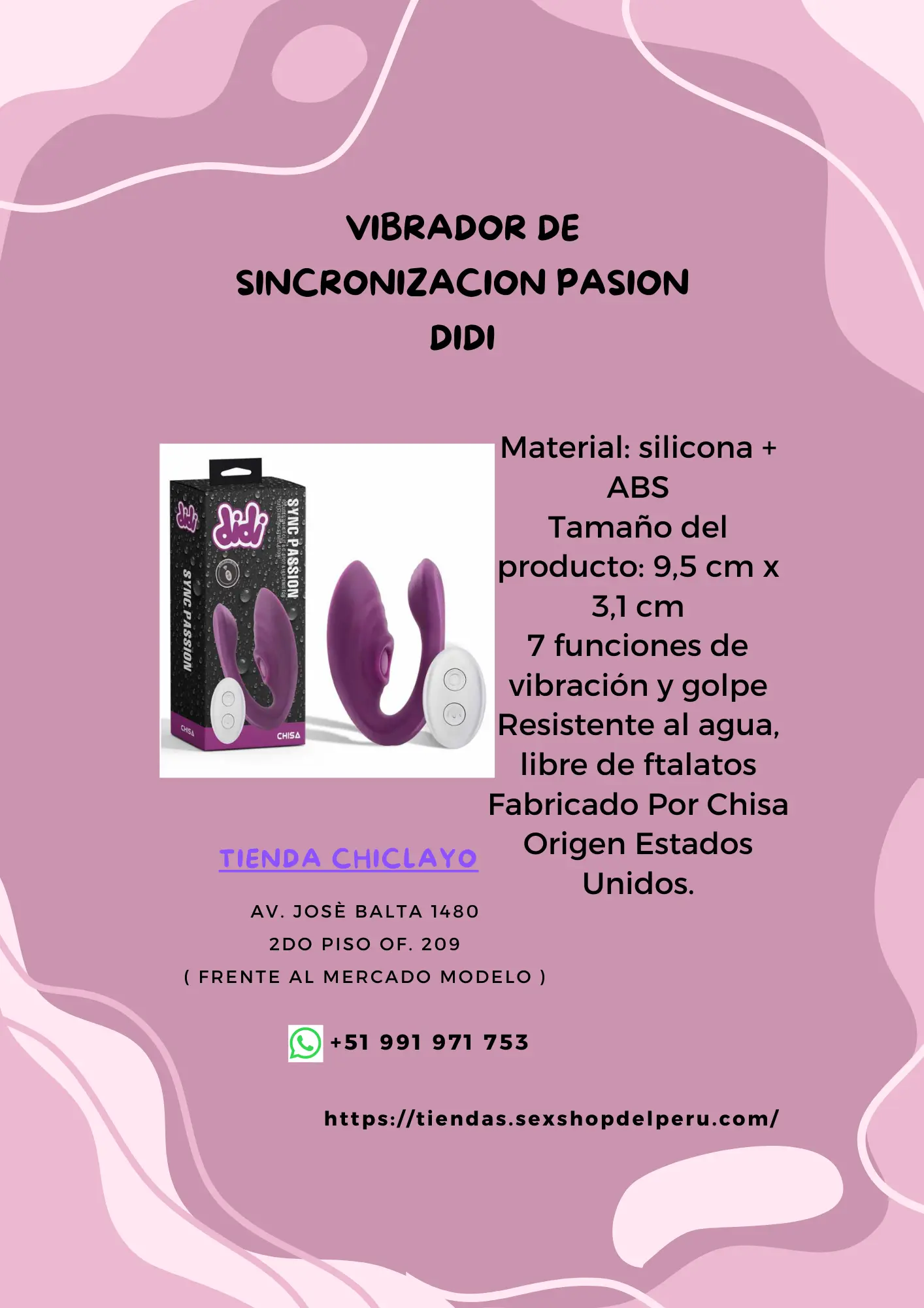VIBRADOR DE SINCRONIZACION PASION DIDI
