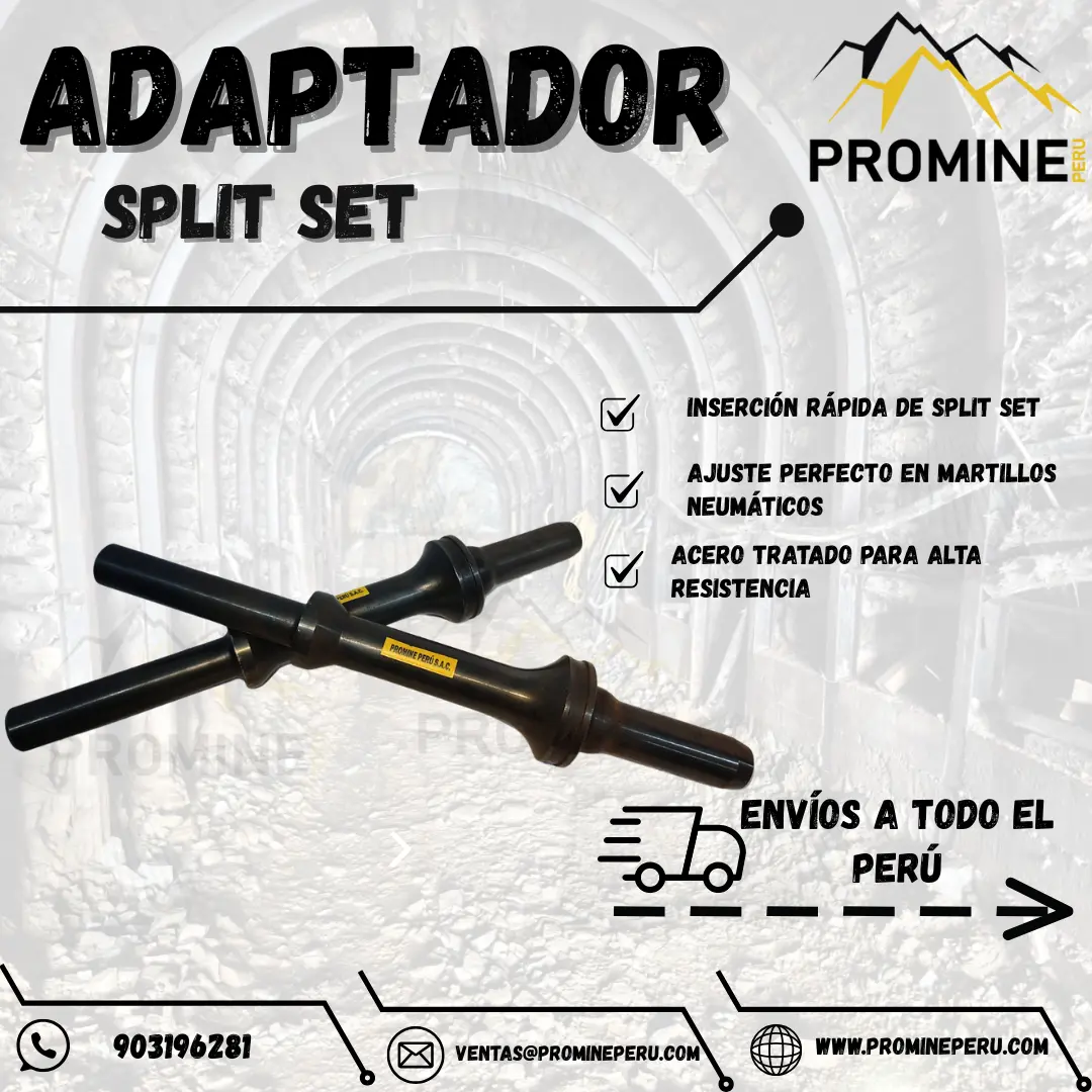 ADAPTADOR DE SPLIT SET - PARA ANCLAJE EN LA MINERÍA 