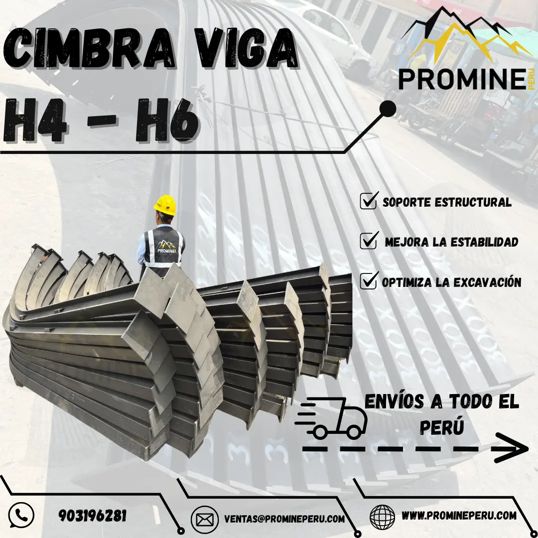 CIMBRA EN VIGA H4 - H6 - PARA SOSTENIMIENTO MINERO 