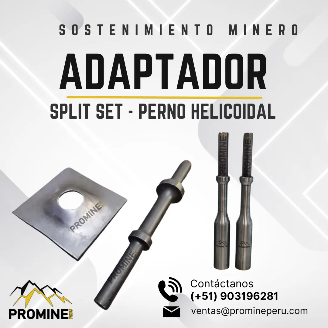 ADAPTADOR SPLIT SET - PERNO HELICOIDAL 