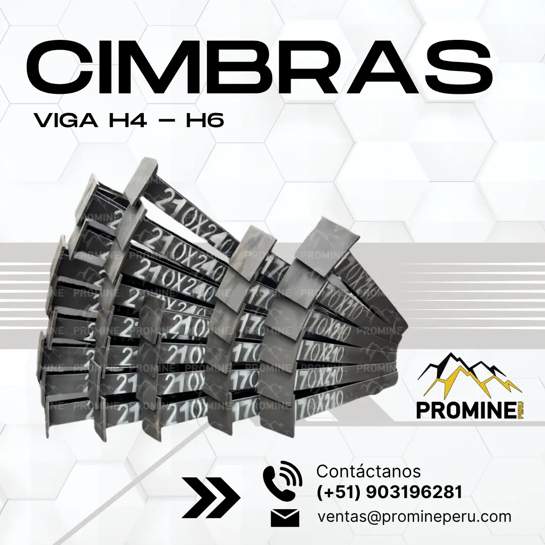 CIMBRAS VIGA H4 - H6 - SOPORTE MINERO