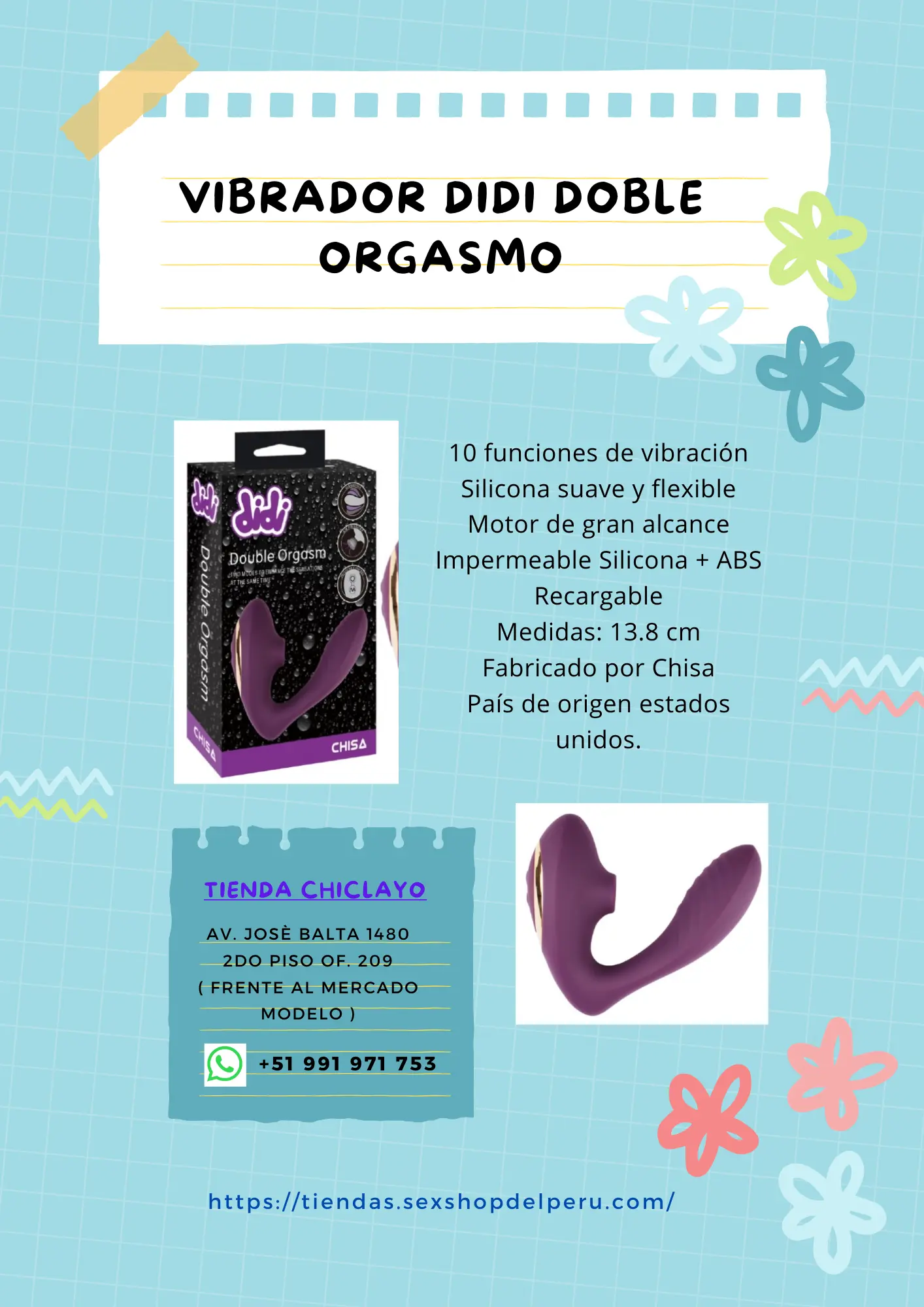 VIBRADOR DIDI DOBLE ORGASMO