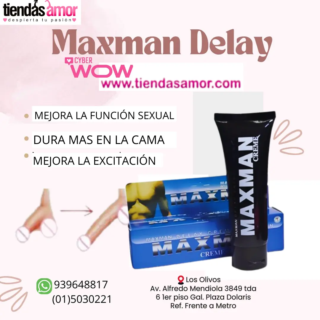 Rendimiento y Resistencia Maxman Delay Formulado para Hombre