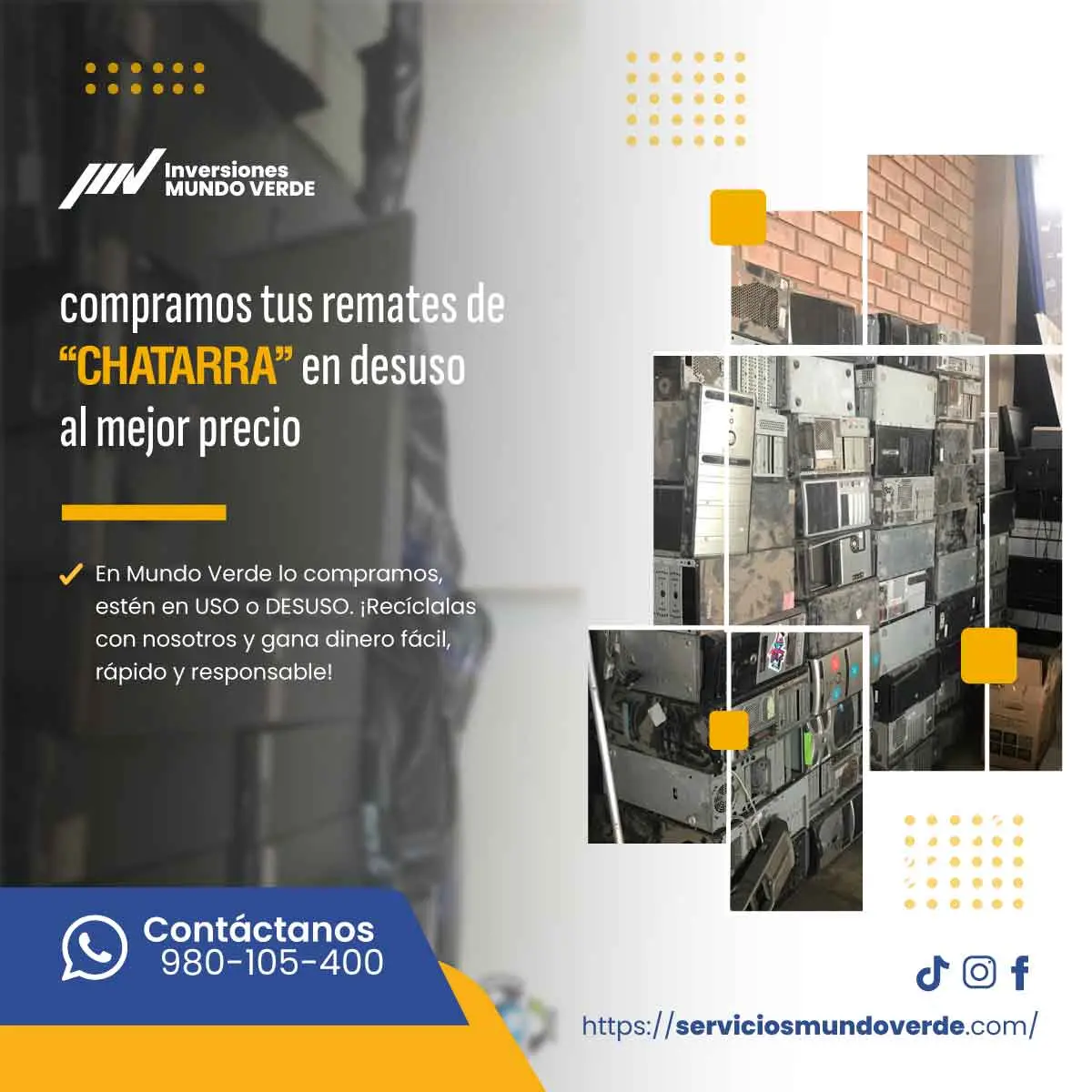  Tienes electrónicos en desuso Los compramos 