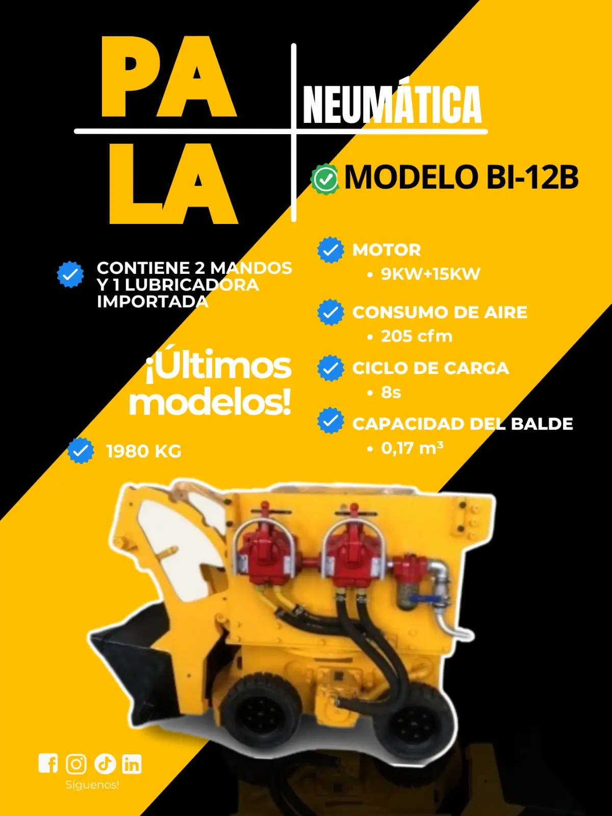 PALA NEUMATICA BI 12B