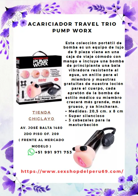  ACARICIADOR TRAVEL TRIO PUMP WORX